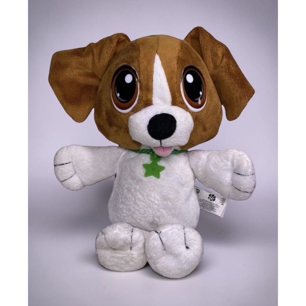 Little Tikes Rescue Tales Cuddly Pup Beagle Plush Dog Brown White w Pouch